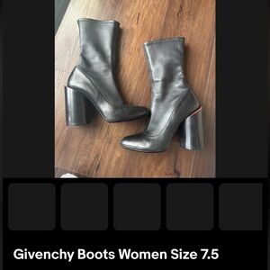 Givenchy black boots. 7.5